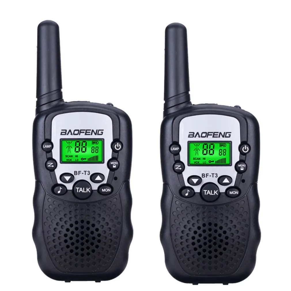 

2Pcs Baofeng BF-T3 UHF462-467MHz 8 Channel Portable Two-Way 10 Call Tones Radio Transceiver for Kids Radio Kid Walkie Talkie