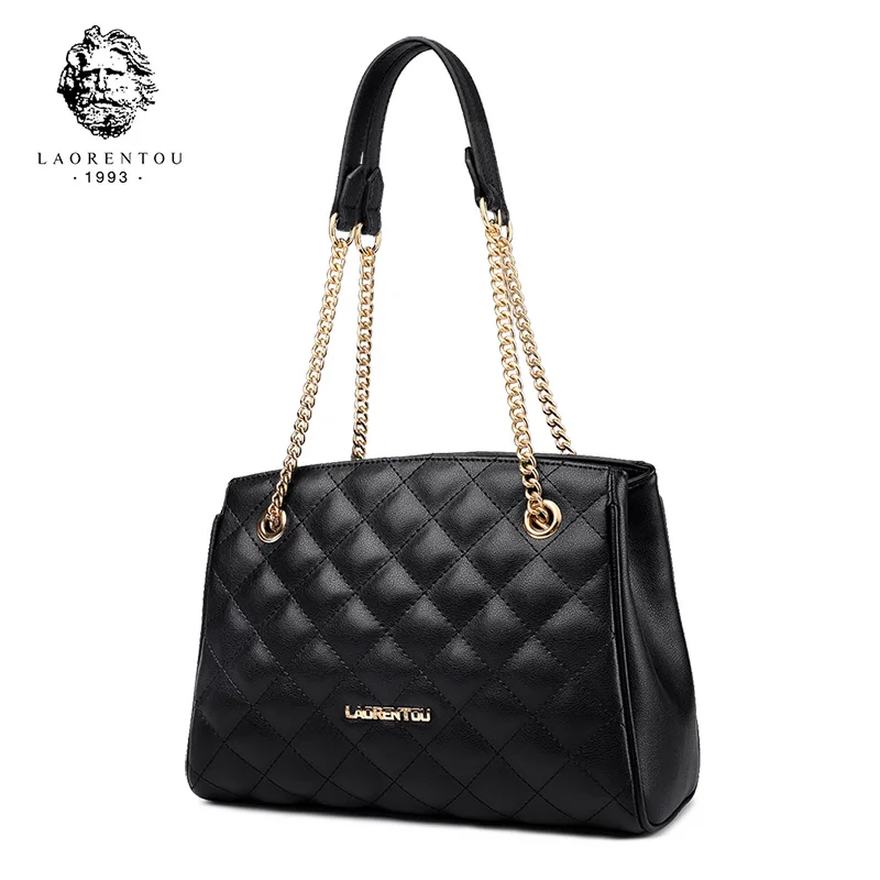 LAORENTOU Cow Leather Elegant Business Bag Commuter Chain Shoulder Bags Purse Large Capacity Lattice Handle Bags Valentine Gift
LAORENTOU Cow Leather Elegant Business Bag Commuter Chain Shoulder Bags Purse Large Capacity Lattice Handle Bags Valentine Gift
