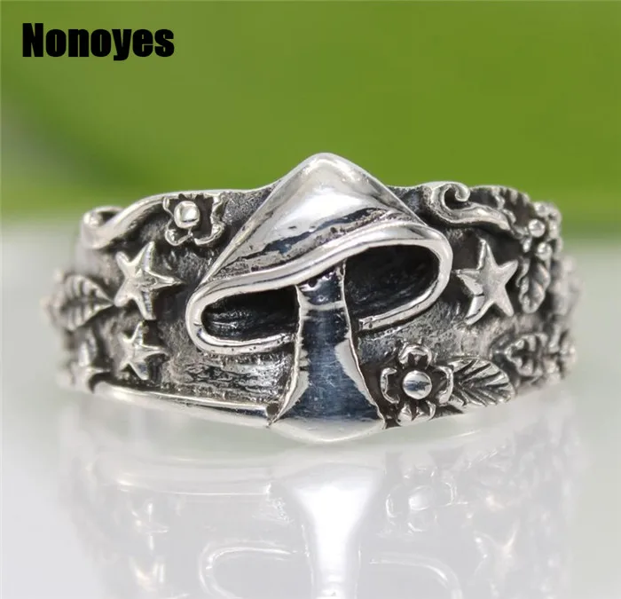 Vintage Mushroom Star Flower Pattern Silver Ring for Women Men Punk Statement Couple Ring Nightclub Hip Hop Anniversary Jewelry
Vintage Mushroom Star Flower Pattern Silver Ring for Women Men Punk Statement Couple Ring Nightclub Hip Hop Anniversary Jewelry