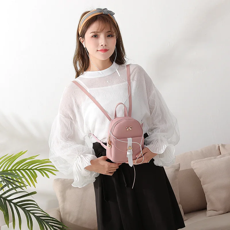 Women 's Mini Backpack Luxury PU Leather Kawaii Backpack Cute Graceful Bagpack Small School Bags for Girls Bow -knot Leaf Hollow
Women 's Mini Backpack Luxury PU Leather Kawaii Backpack Cute Graceful Bagpack Small School Bags for Girls Bow -knot Leaf Hollow
