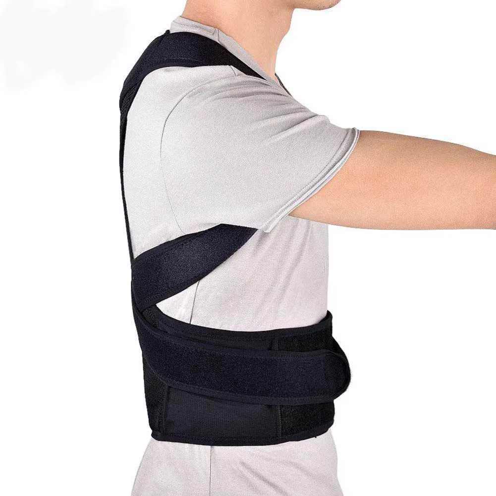 Upper Back Pain Posture Corrector for Men Body Shapers 4XL Shoulder Support Belt Adult Kids Spine Protector Lumbar Braces Women | Мужская
