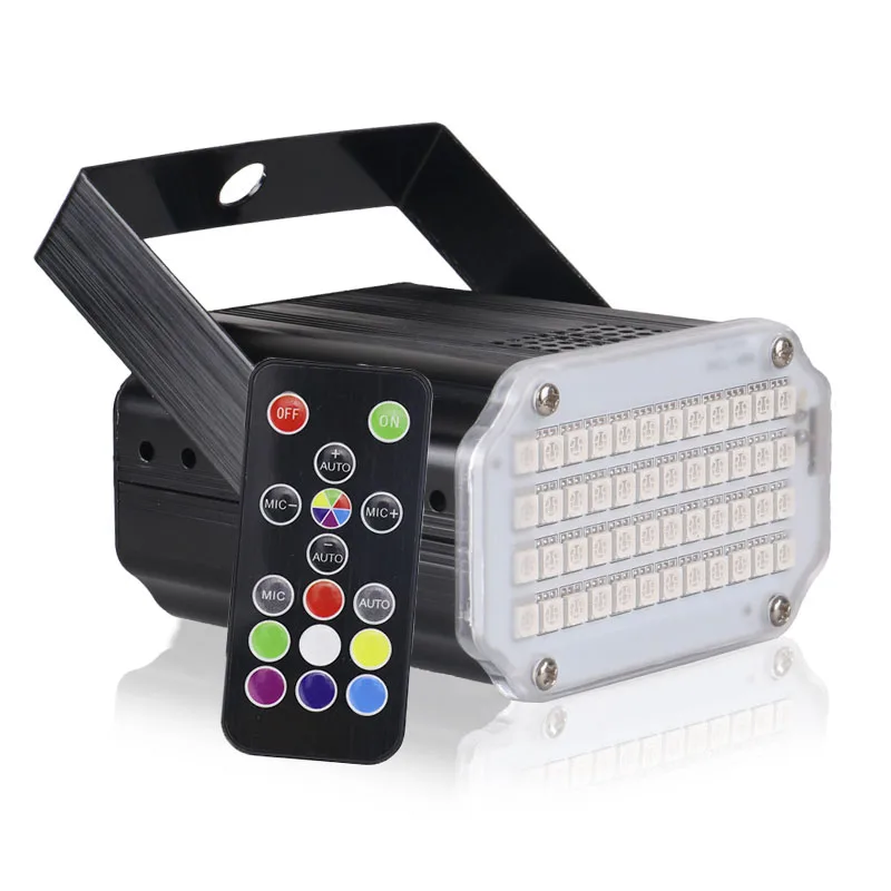 48 LED RGB UV White Strobe Lights Disco DJ Party Holiday Christmas Music Club Sound Activated Flash Stage Lighting Effect
48 LED RGB UV White Strobe Lights Disco DJ Party Holiday Christmas Music Club Sound Activated Flash Stage Lighting Effect