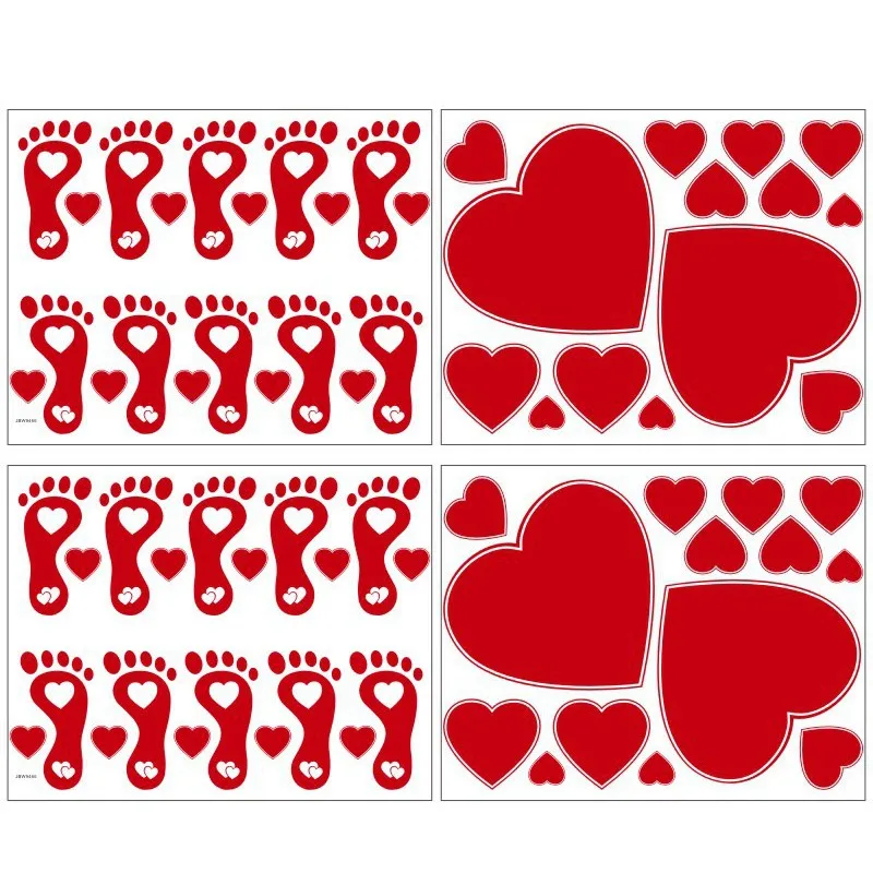 Valentine's Day Heart Floor Stickers Decoration Home Office Heart Footprints Decals Wall Window Wedding Home Decoration Stickers
Valentine's Day Heart Floor Stickers Decoration Home Office Heart Footprints Decals Wall Window Wedding Home Decoration Stickers