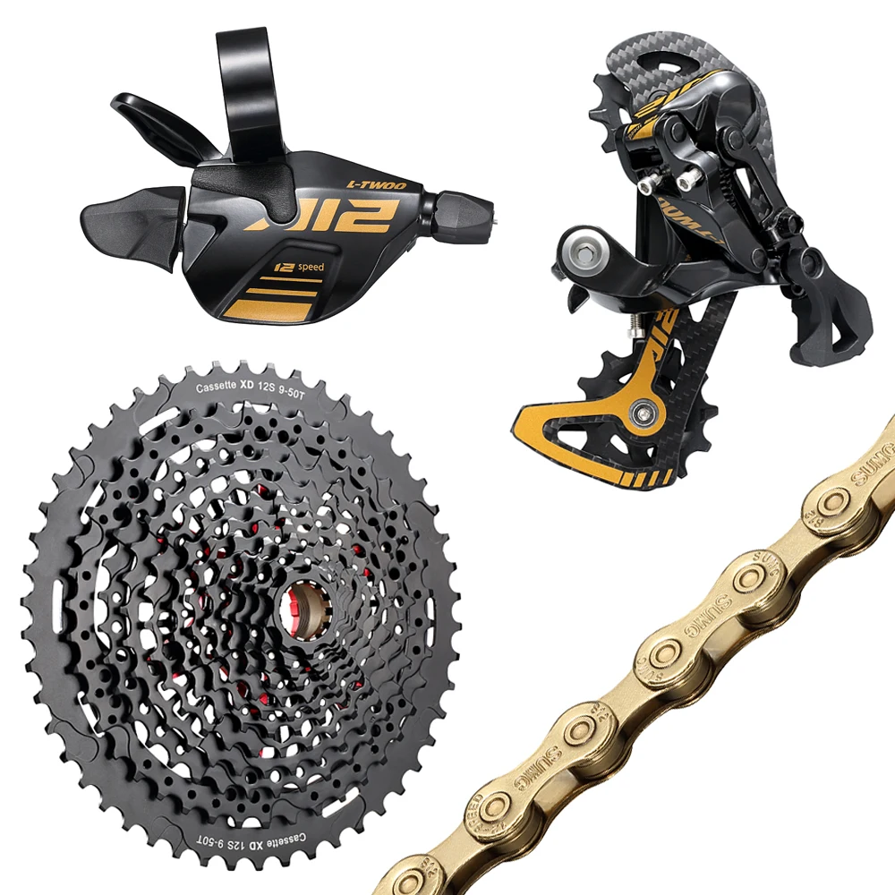 RYET 12 скоростей MTB групповой набор s кассета переключатель передач задний цепи tte1 *
