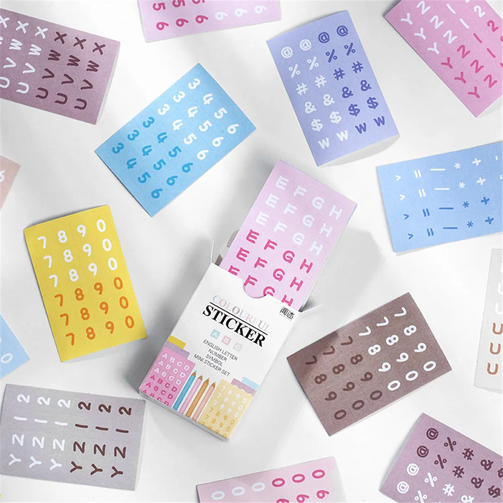 48pcs Creative Colorful Numbers and Letters Stickers DIY Scrapbooking Hand Account Journal Decorations Office Kawaii Stickers
48pcs Creative Colorful Numbers and Letters Stickers DIY Scrapbooking Hand Account Journal Decorations Office Kawaii Stickers