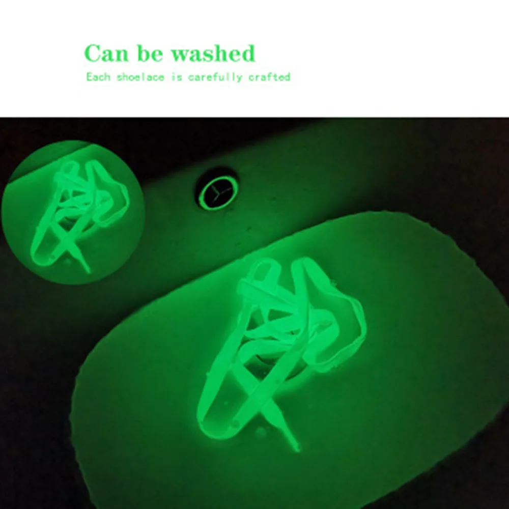 1 Pair Luminous Shoelaces Flat Sneakers Canvas Shoe Laces Glow In The Dark Night Color Fluorescent Shoelace
1 Pair Luminous Shoelaces Flat Sneakers Canvas Shoe Laces Glow In The Dark Night Color Fluorescent Shoelace