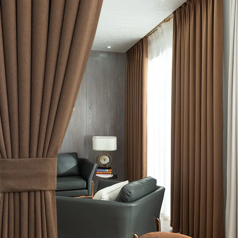 Bedroom Living Room Heat Insulation Sunscreen Sound Insulation Thickened Full Blackout Curtains Modern Minimalist Shading
Bedroom Living Room Heat Insulation Sunscreen Sound Insulation Thickened Full Blackout Curtains Modern Minimalist Shading