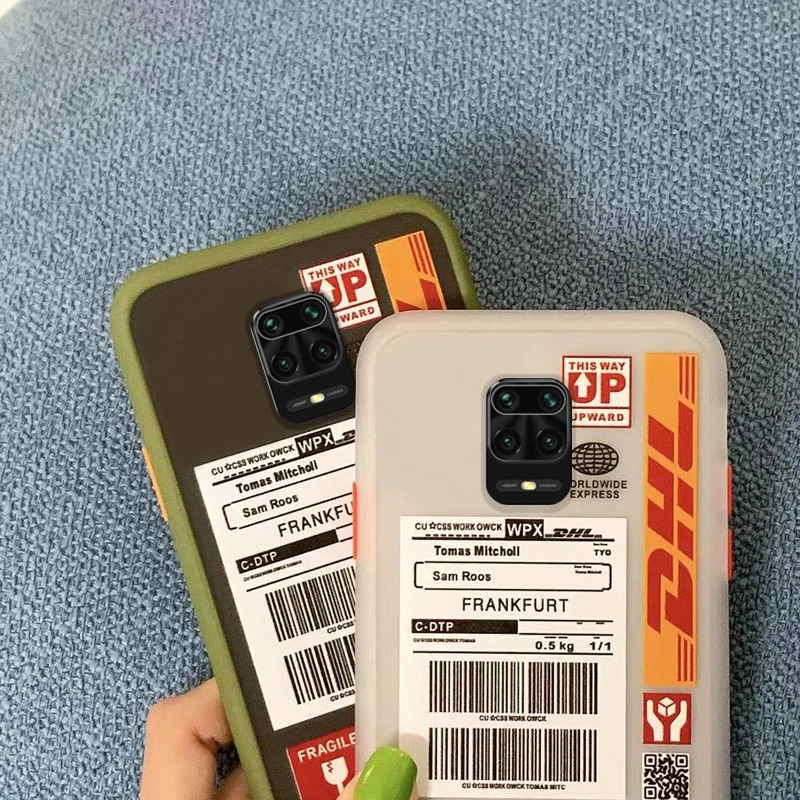 Luxury Air Tickets Label Bar Code Case For Xiaomi Redmi Note 9 8 7 Pro K30 F2 Mi 10 Note 10 9T Pro A3 DHL Hot Express Label case
Luxury Air Tickets Label Bar Code Case For Xiaomi Redmi Note 9 8 7 Pro K30 F2 Mi 10 Note 10 9T Pro A3 DHL Hot Express Label case