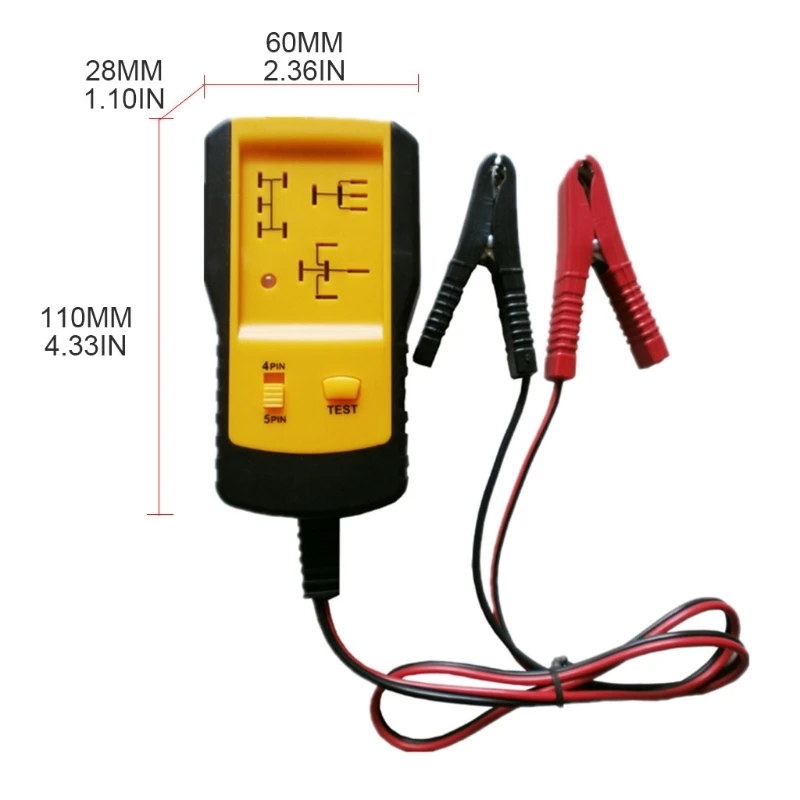 X7AE Automotive Relay Tester Electronic Power AE100 12V Auto Car Circuit Tester Diagnostic Battery Checker Repair Tools
X7AE Automotive Relay Tester Electronic Power AE100 12V Auto Car Circuit Tester Diagnostic Battery Checker Repair Tools