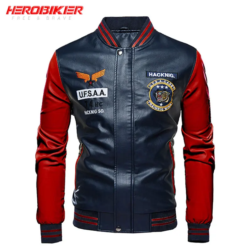 HEROBIKER Men's Motorcycle Riding Jacket PU Leather Casual Moto Jacket Personality Windproof Motorbiker Jacket Spring Autumn NEW
HEROBIKER Men's Motorcycle Riding Jacket PU Leather Casual Moto Jacket Personality Windproof Motorbiker Jacket Spring Autumn NEW