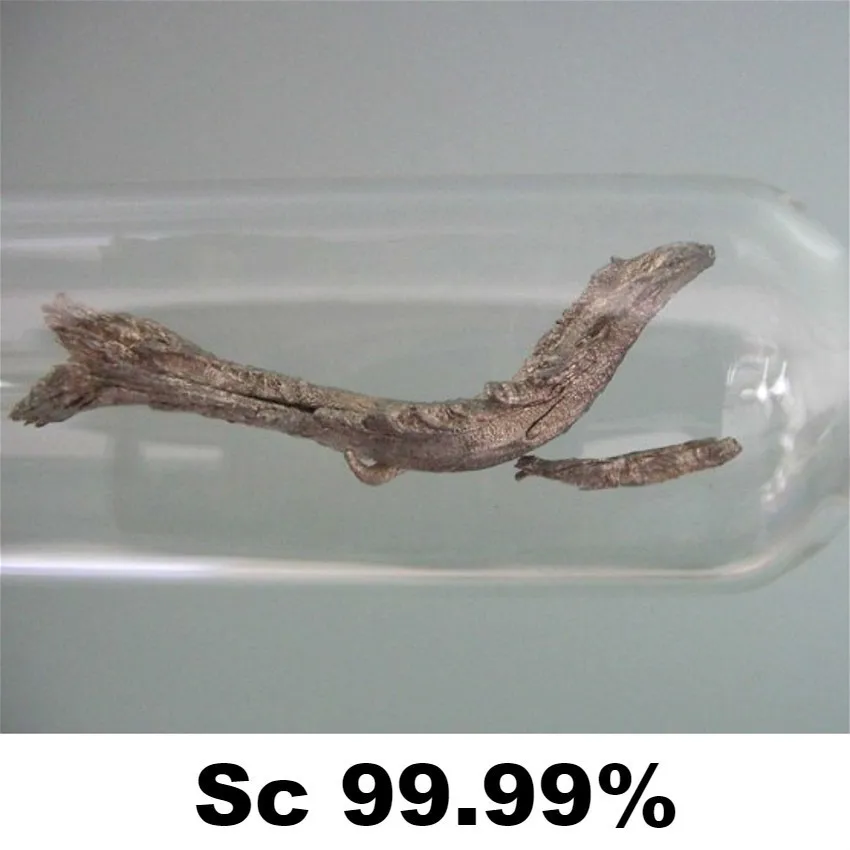 Scandium редкоземельный Sc в аргоновом газовом наполнении стеклянный металлический элемент 4N Дистилляция 99.99% Высокая чистота 1 г для сбора элем...
Scandium редкоземельный Sc в аргоновом газовом наполнении стеклянный металлический элемент 4N Дистилляция 99.99% Высокая чистота 1 г для сбора элем...