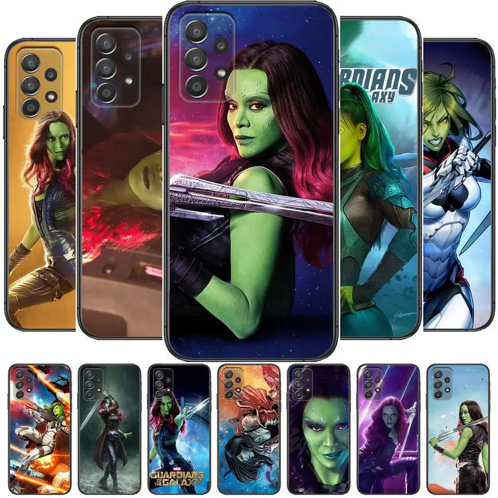 

Avengers Marvel Gamora Phone Case Hull For Samsung Galaxy A70 A50 A51 A71 A52 A40 A30 A31 A90 A20E 5G S Black Shell Art Cell Cov