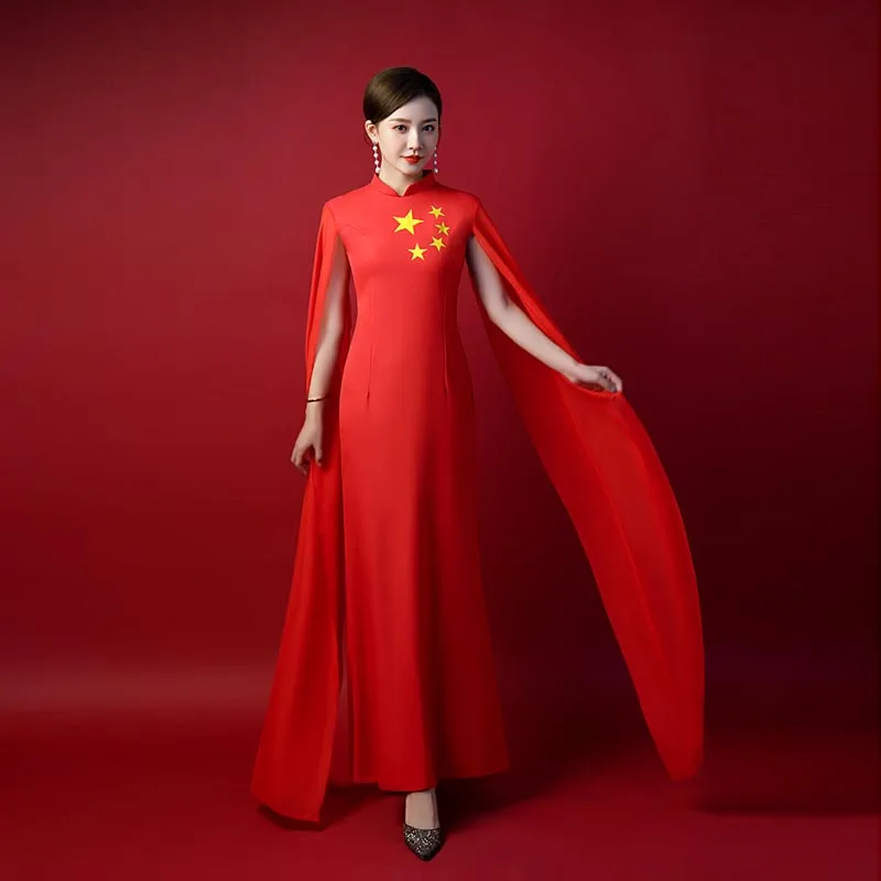 Chinese Cheongsam Dress Red Modern Qipao Dress For Women Long Cheongsam Chinese Traditional Dress China Clothing Plus Size Hanfu
Chinese Cheongsam Dress Red Modern Qipao Dress For Women Long Cheongsam Chinese Traditional Dress China Clothing Plus Size Hanfu
