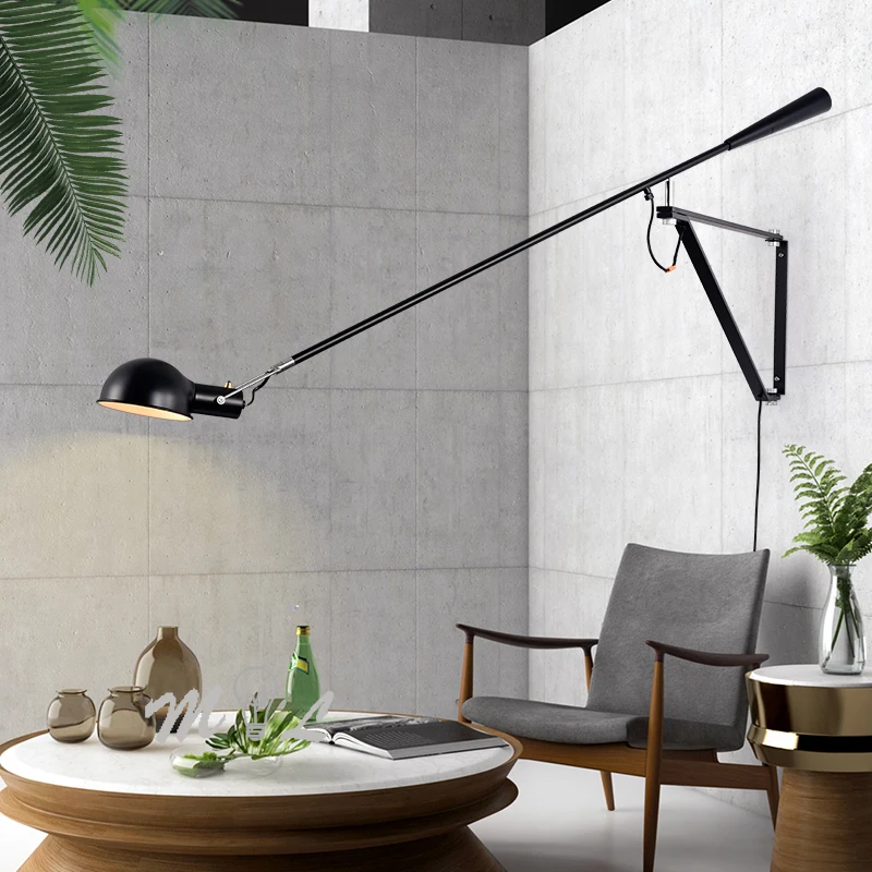 Nordic wall + iron wall lamp art decoration led bedroom lamp wall lamp long arm rotating wall lamp E27
Nordic wall + iron wall lamp art decoration led bedroom lamp wall lamp long arm rotating wall lamp E27