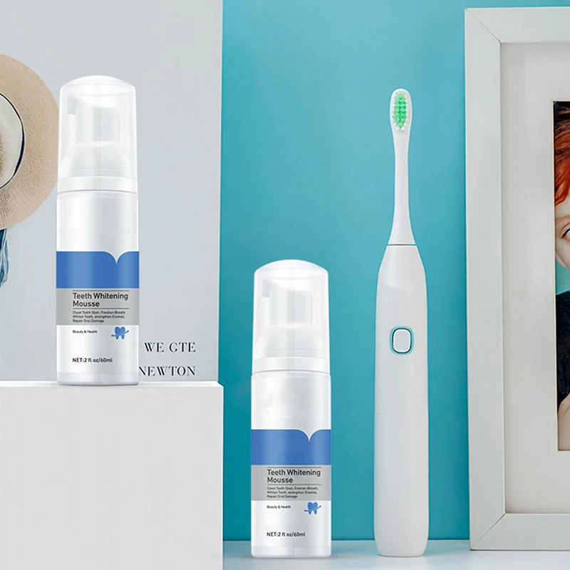 Teeth Whitening Mousse Toothpaste Fresh Shining Bad Breath Teeth Cleaning Tooth-Cleaning Tooth Dental Tool Limpiador De Dientes
Teeth Whitening Mousse Toothpaste Fresh Shining Bad Breath Teeth Cleaning Tooth-Cleaning Tooth Dental Tool Limpiador De Dientes