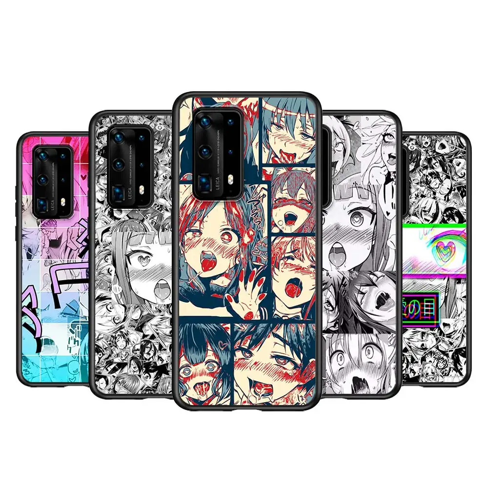 Мягкий ТПУ чехол для телефона ahegao манга Huawei P40 P30 P20 P50 Pro Plus P10 P9 P8 Lite 2019 2017 RU E Mini 5G