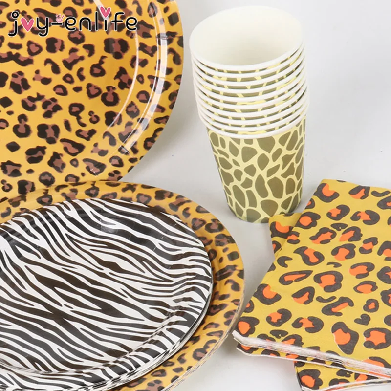 Jungle Forest Animal Theme Leopard Zebra Print Disposable Paper Plates Cups Napkins Banner Baby Shower Birthday Party Decoration
Jungle Forest Animal Theme Leopard Zebra Print Disposable Paper Plates Cups Napkins Banner Baby Shower Birthday Party Decoration