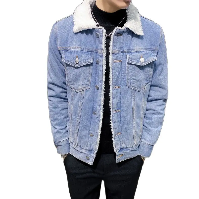 2022 Winter Plus Velvet Male Lamb Hair Thick Denim Coat Warm Wool Men's Cowboy Jacket Loose Large Size 6XL
2022 Winter Plus Velvet Male Lamb Hair Thick Denim Coat Warm Wool Men's Cowboy Jacket Loose Large Size 6XL