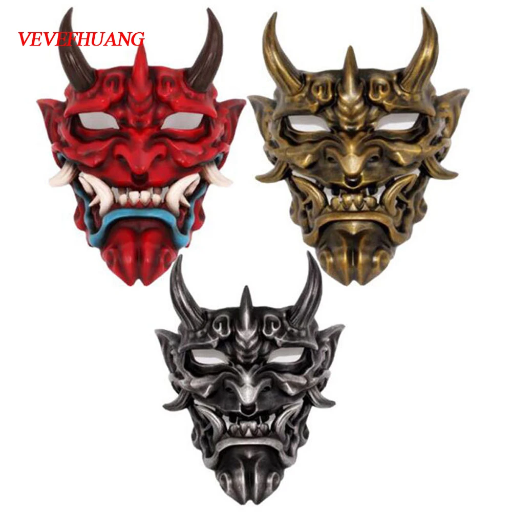 Kосплей Game Half Face Airsoft Mask Halloween Costume Cosplay Evil Demon Kabuki Samurai Hannya Oni Prajna Resin Mаска
Kосплей Game Half Face Airsoft Mask Halloween Costume Cosplay Evil Demon Kabuki Samurai Hannya Oni Prajna Resin Mаска