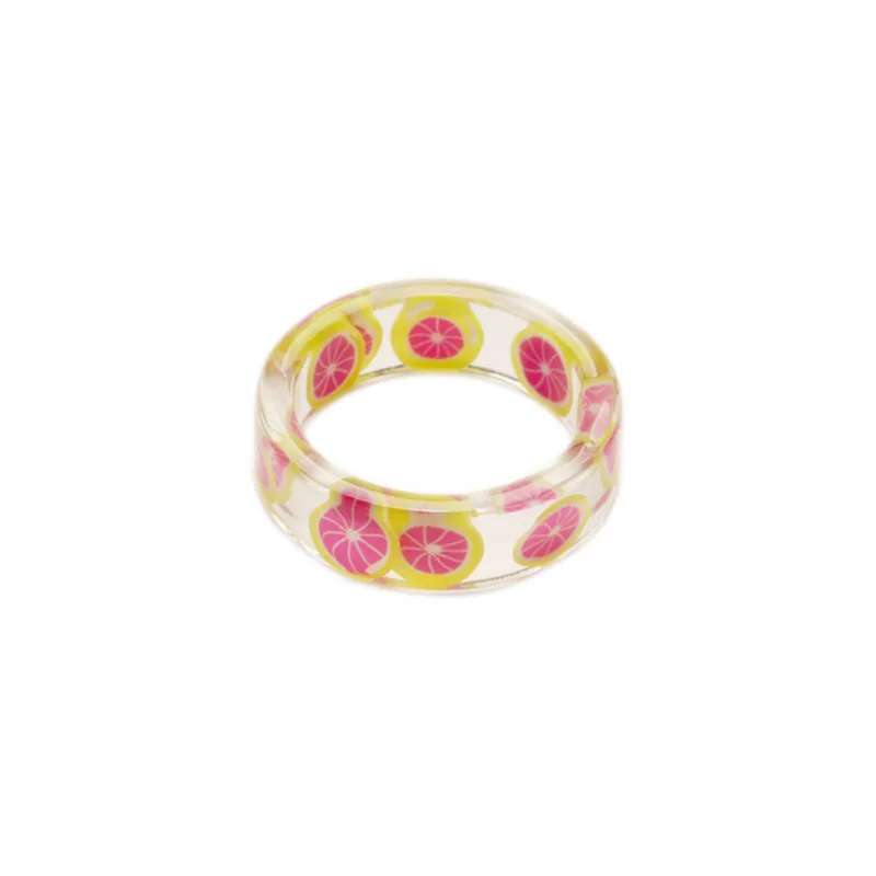 Women's Transparent Resin Fruit Band Ring Valentine's Day Gift DIY Handmade Jewelry Accessories Earrings Jewelry Wholesale
Women's Transparent Resin Fruit Band Ring Valentine's Day Gift DIY Handmade Jewelry Accessories Earrings Jewelry Wholesale