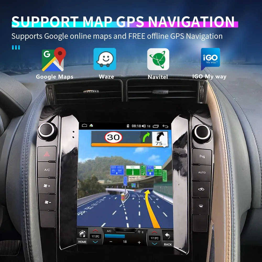 For Jaguar F-Pace 9.7 Inch Car GPS Navigator Android 10 Latest Map Sat NavCar Navigation FM Radio Player
For Jaguar F-Pace 9.7 Inch Car GPS Navigator Android 10 Latest Map Sat NavCar Navigation FM Radio Player