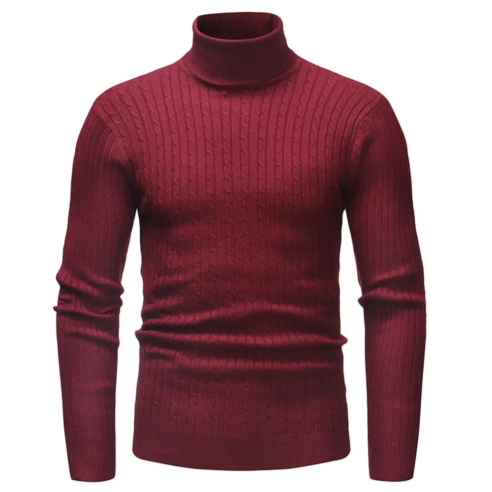 Winter High Neck Sweater Men Turtleneck Solid Sweaters Slim Fit Pullover Knitted Sweaters Casual Mens Knitwear Jumper Tops
Winter High Neck Sweater Men Turtleneck Solid Sweaters Slim Fit Pullover Knitted Sweaters Casual Mens Knitwear Jumper Tops