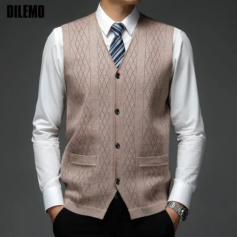 Level 4 Super Anti-pilling Top Grade Pleuche New V Neck Fashion Brand Knit Cardigan Autum Casual Thick Sweater Vest Sleeveless
Level 4 Super Anti-pilling Top Grade Pleuche New V Neck Fashion Brand Knit Cardigan Autum Casual Thick Sweater Vest Sleeveless