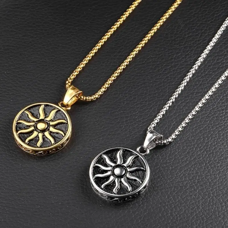Vintage Viking Wind Sun Religious Pendant Necklace Men and Women Couple Necklace Fashion Amulet Jewelry Gift
Vintage Viking Wind Sun Religious Pendant Necklace Men and Women Couple Necklace Fashion Amulet Jewelry Gift