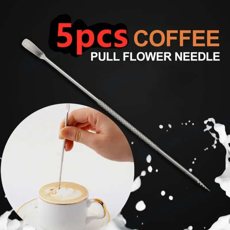 Barista Tool Coffee Mixer 5PCS Coffee Art Needles Coffee Decorating Espresso Spatula Stainless Steel Cappuccino Latte Art Mixer
Barista Tool Coffee Mixer 5PCS Coffee Art Needles Coffee Decorating Espresso Spatula Stainless Steel Cappuccino Latte Art Mixer