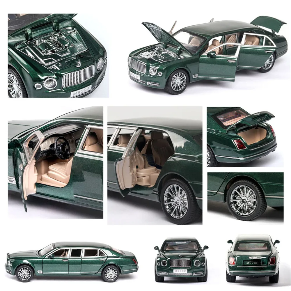Car Model 1:24 Mulsanne Extended Edition Alloy Cars Sound Light Pull Back 6 Doors Children's Toy Collection Gift With Car Logo
Car Model 1:24 Mulsanne Extended Edition Alloy Cars Sound Light Pull Back 6 Doors Children's Toy Collection Gift With Car Logo