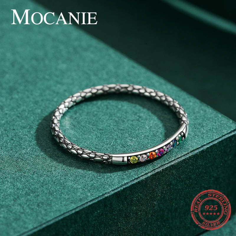 Mocanie Colorful Crystal Vintage Wave Point Ring for Women Female Fashion 925 Sterling Silver Stackable Slim Ring Retro Jewelry
Mocanie Colorful Crystal Vintage Wave Point Ring for Women Female Fashion 925 Sterling Silver Stackable Slim Ring Retro Jewelry