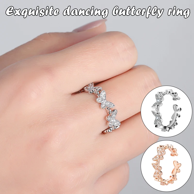 Fashion Dancing Butterfly Rings Open Adjustable Finger Rings for Women Girls Wedding Jewelery 2021 NYZ Shop
Fashion Dancing Butterfly Rings Open Adjustable Finger Rings for Women Girls Wedding Jewelery 2021 NYZ Shop