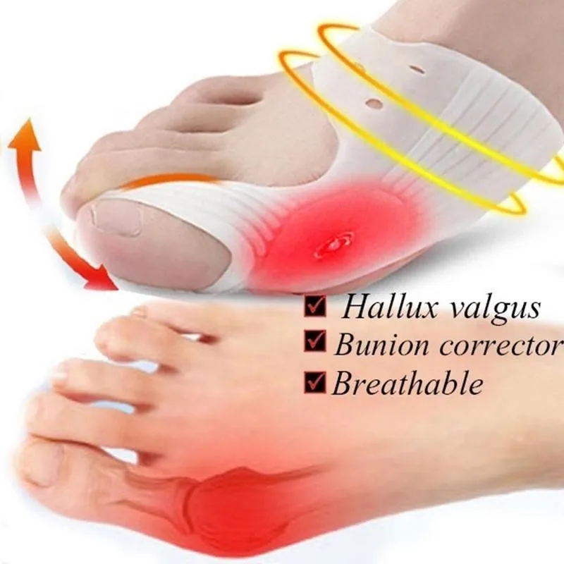 1 pair Silicone Toe Separator Corrector Thumb Feet Soft hallux Bunion Adjuster valgus Care Protector Toe Straightener S4S5
1 pair Silicone Toe Separator Corrector Thumb Feet Soft hallux Bunion Adjuster valgus Care Protector Toe Straightener S4S5