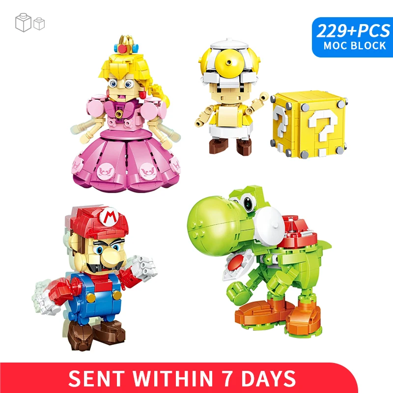 MarioED Anime Game Series Dragon PrincessED Worker Mini Figures Model Building Blocks MOC Cartoon Doll Bricks Toys for Children
MarioED Anime Game Series Dragon PrincessED Worker Mini Figures Model Building Blocks MOC Cartoon Doll Bricks Toys for Children