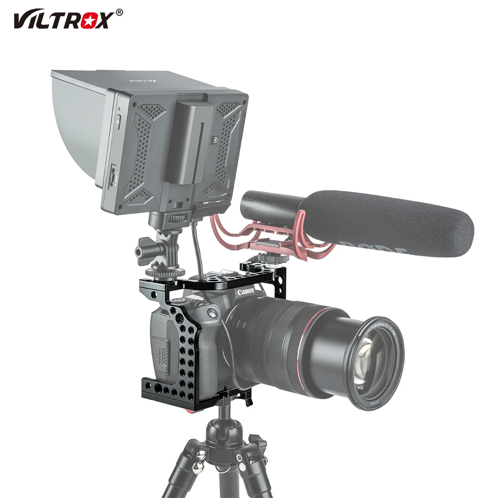 VILTROX Aluminum Camera Cage Video Film Movie Making Rig Stabilizer for Canon EOS R Cold Shoe Mount Magic Arm Microphone Monitor
VILTROX Aluminum Camera Cage Video Film Movie Making Rig Stabilizer for Canon EOS R Cold Shoe Mount Magic Arm Microphone Monitor