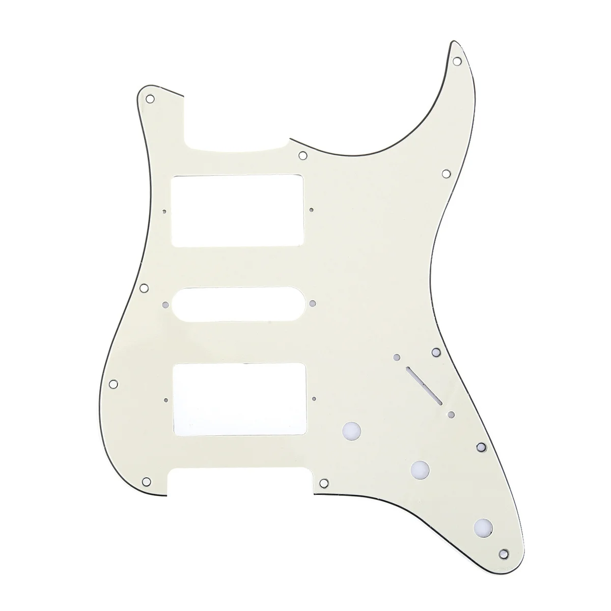 

Musiclily Pro 11 Hole HSH Guitar Strat Pickguard for Fender American/Mexican Standard Stratocaster Style, 3Ply Cream