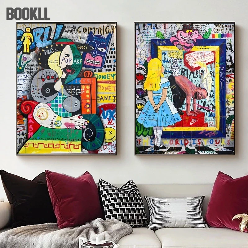 Abstract Funny Fat Man Portrait And Women Street Graffiti HD Print Art Canvas Painting Poster Modern Home Decoration Frameless P
Abstract Funny Fat Man Portrait And Women Street Graffiti HD Print Art Canvas Painting Poster Modern Home Decoration Frameless P