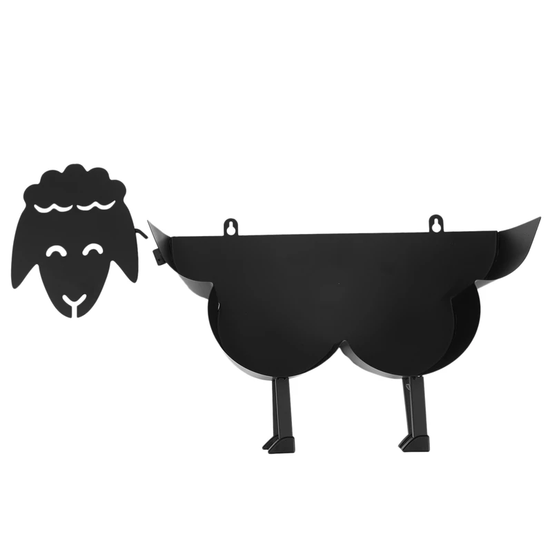 Cute Black Sheep Toilet Paper Roll Holder, Novelty Free Standing or Wall Mounted Toilet Roll Tissue Paper Storage Stand
Cute Black Sheep Toilet Paper Roll Holder, Novelty Free Standing or Wall Mounted Toilet Roll Tissue Paper Storage Stand