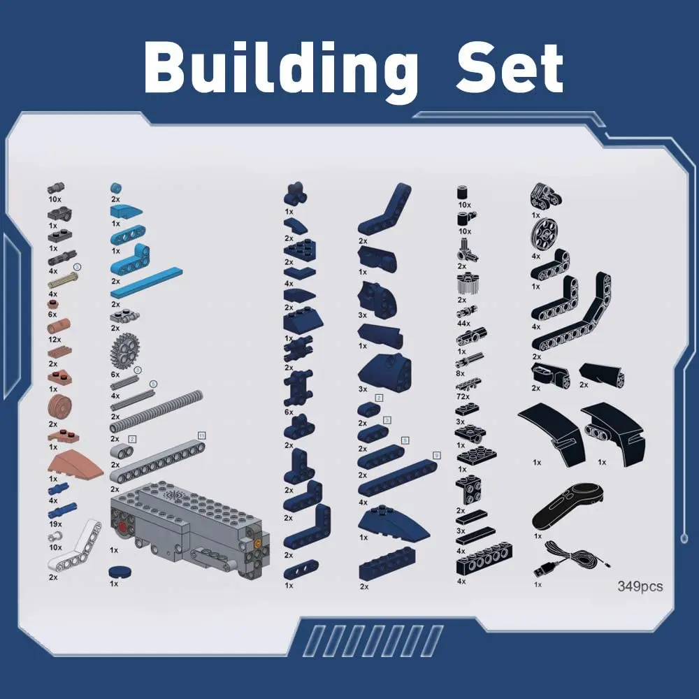 Electric Remote Control Machinery Intelligent Building Assembly Blocks RC Technic Robot Bricks Toys & Hobbies For Children Gifts
Electric Remote Control Machinery Intelligent Building Assembly Blocks RC Technic Robot Bricks Toys & Hobbies For Children Gifts
