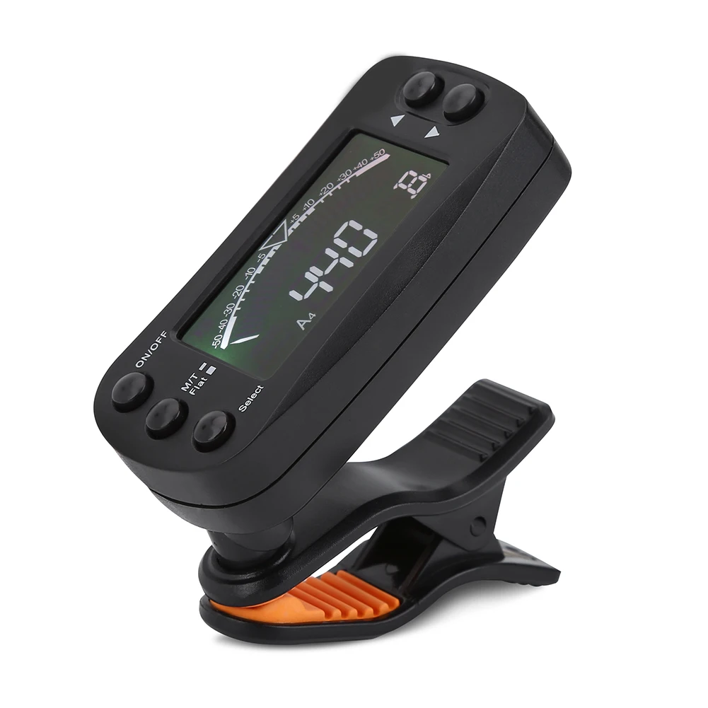 Guitar Tuner Metronome 2 In 1 Portable Backlight Design LCD Digital Display Digital Guitar Tuner for Guitar Bass Violin Ukulele
Guitar Tuner Metronome 2 In 1 Portable Backlight Design LCD Digital Display Digital Guitar Tuner for Guitar Bass Violin Ukulele