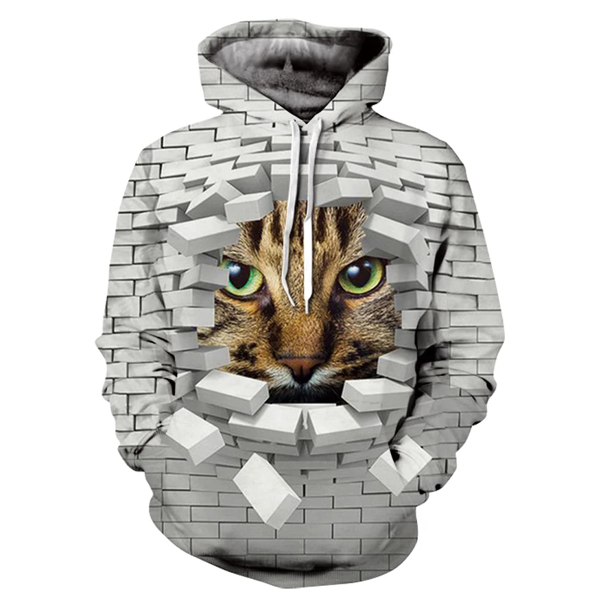 2021 Casual Women's Sports Hoodie 3d Printed Fun Broken Wall Cat Face Hip-hop Long Sleeve Hoodie Sweatshirt
2021 Casual Women's Sports Hoodie 3d Printed Fun Broken Wall Cat Face Hip-hop Long Sleeve Hoodie Sweatshirt