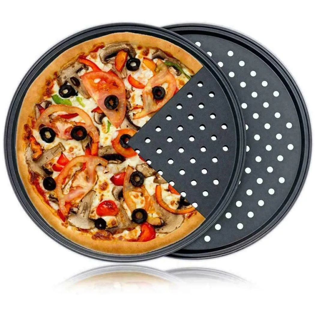 4 Sizes Carbon Steel Non-stick Pizza Baking Pan Mesh Tray Plate Round Deep Dish Pizza Pan Tray Mould Bakeware Baking Tool
4 Sizes Carbon Steel Non-stick Pizza Baking Pan Mesh Tray Plate Round Deep Dish Pizza Pan Tray Mould Bakeware Baking Tool