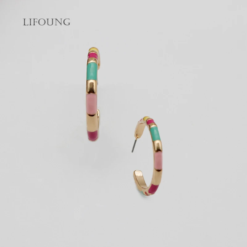 Multi Color Earrings For Women Bohemia New Trend Styles Hoop Ear Rings Gold Plating Zinc Alloy Fashion Jewelry Girl Cute 2021119
Multi Color Earrings For Women Bohemia New Trend Styles Hoop Ear Rings Gold Plating Zinc Alloy Fashion Jewelry Girl Cute 2021119