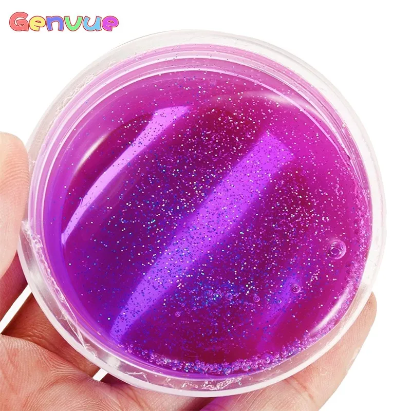 

2021 Rice grains Plasticine Modeling Clay Foam Clear Fluffy Slime Charms DIY Crystal Lizun Dough Anti Stress Sludge for Kids toy