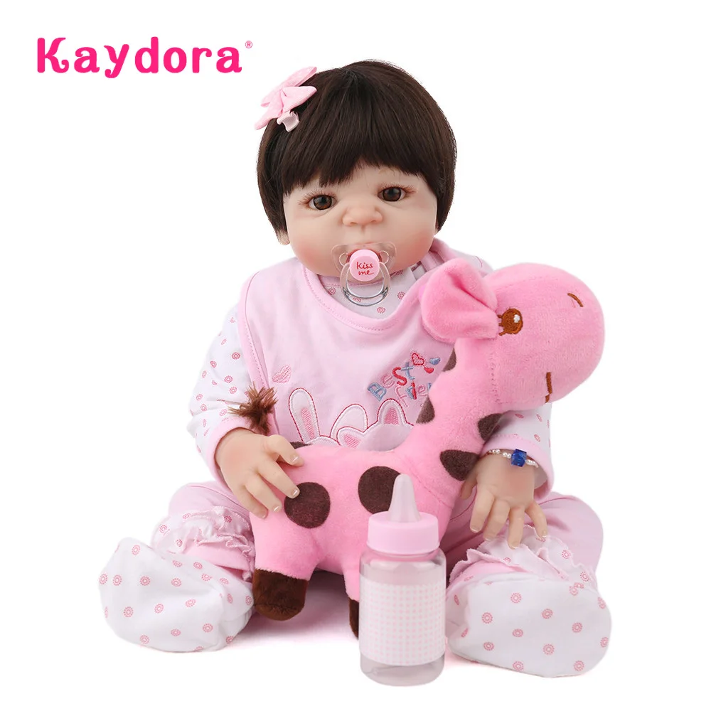 

Kaydora 22 inch 55cm handmade boneca reborn Baby doll lol bebe realistic boneca newborn girl Bathe Toddler kids Christmas Gifts