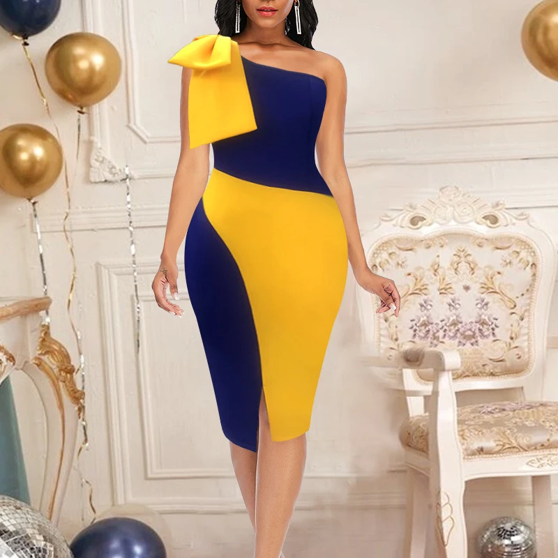 High Quality Christmas Woman Dress Diagonal Collar Sexy Wedding Party Dresses For Women Elegant Office Lady Dress Femme Vestidos
High Quality Christmas Woman Dress Diagonal Collar Sexy Wedding Party Dresses For Women Elegant Office Lady Dress Femme Vestidos
