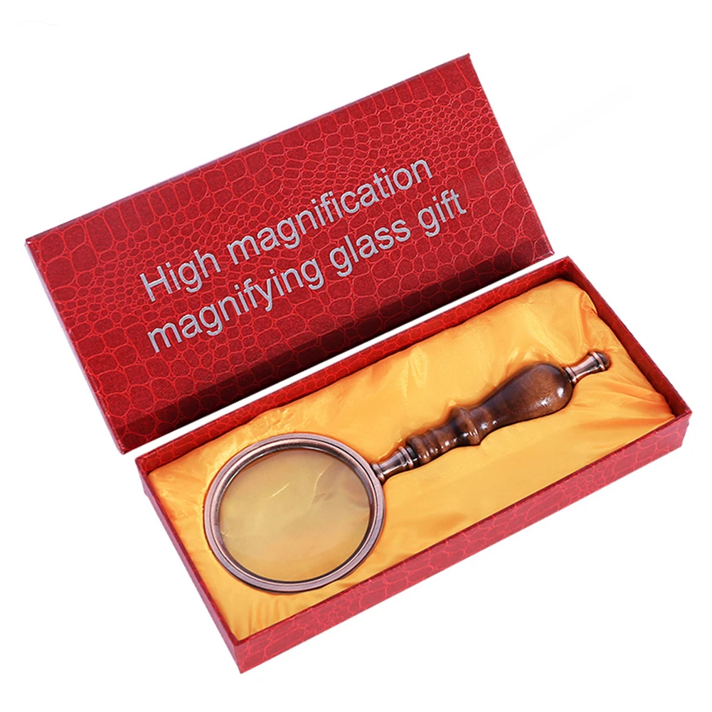 Magnifying Glass Retro Handheld Magnifier with Wooden Handle Home Decor Portable Magnifying Optical Glass Gift
Magnifying Glass Retro Handheld Magnifier with Wooden Handle Home Decor Portable Magnifying Optical Glass Gift