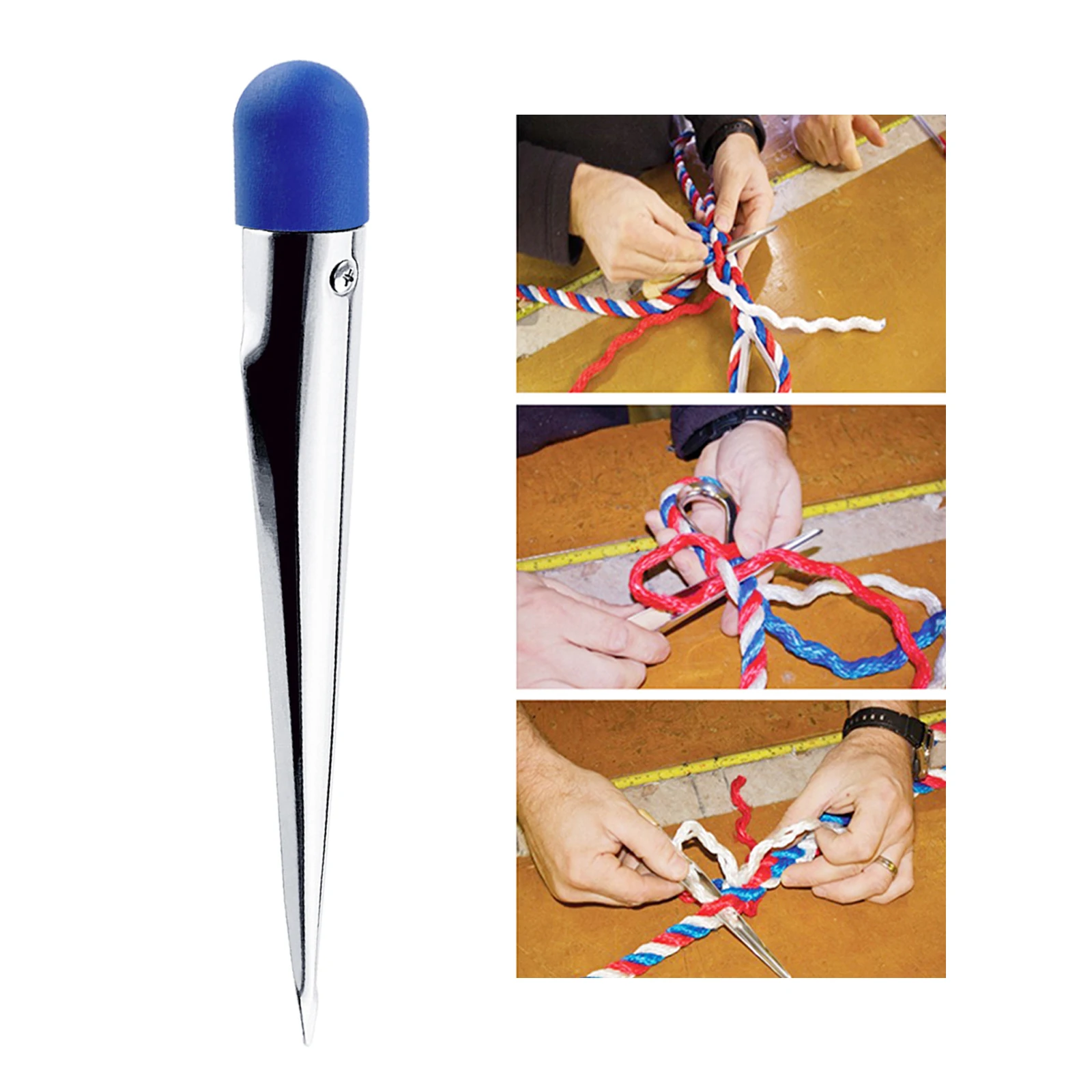 Stainless Steel Rope Splicing Spike with Nylon Handle for Marine Boat Yacht Fishing Accessories New
Stainless Steel Rope Splicing Spike with Nylon Handle for Marine Boat Yacht Fishing Accessories New