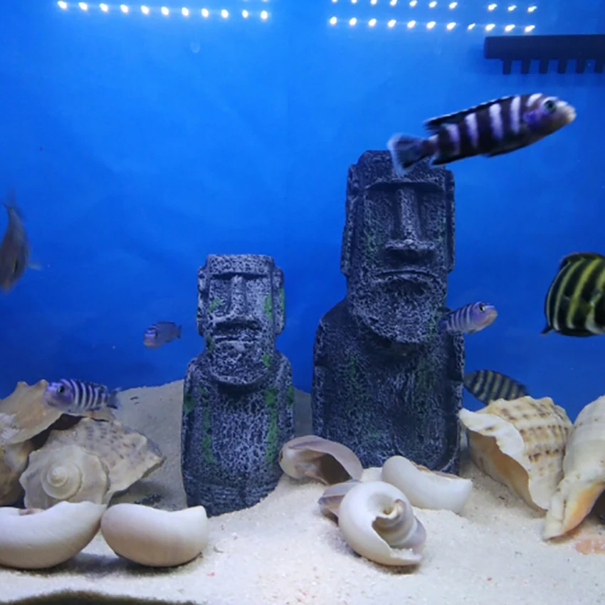 Resin Ancient Easter Island Stone Head Aquarium Ornament, Fish Tank Decoration Aquarium Landscaping, Furniture Accessories
Resin Ancient Easter Island Stone Head Aquarium Ornament, Fish Tank Decoration Aquarium Landscaping, Furniture Accessories