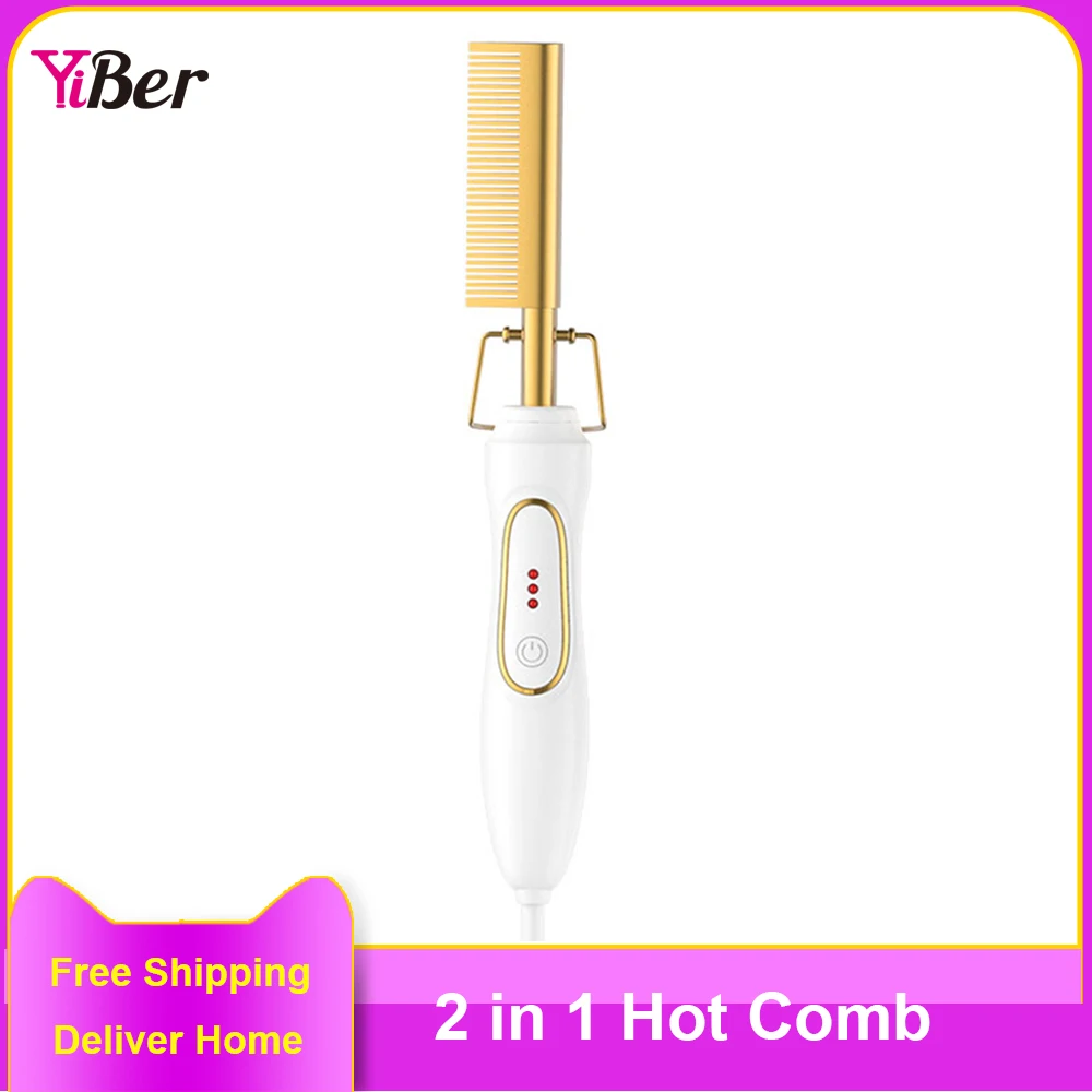 White Electric Hair Straightening Comb 2 In 1 Household Not Hurt Hair Care One Step Curler Straightener Salon Styling Tools
White Electric Hair Straightening Comb 2 In 1 Household Not Hurt Hair Care One Step Curler Straightener Salon Styling Tools